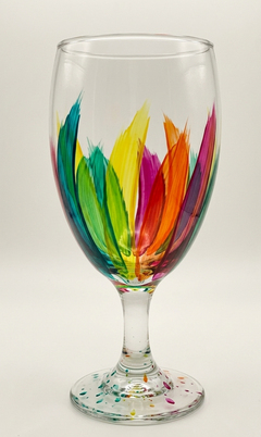 Mezuzah - Chuppah kit - Handpainted glass