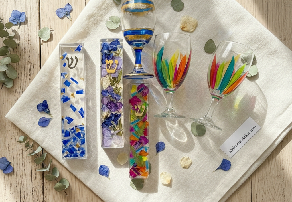 The Signature Mezuzah - Your breaking glass and/or your bridal bouquet at to your doorstep.